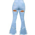 bootcut ripped jeans nihaostyles clothing wholesale NSWL85336