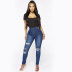 slim stretch ripped jeans nihaostyles clothing wholesale NSWL85338