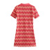 autumn lapel short-sleeved jacquard thin knit dress nihaostyles wholesale clothing NSAM85349