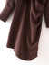 retro lapel twist design solid color shirt dress nihaostyles wholesale clothing NSAM85362