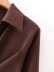 vestido retro de la camisa del color sólido del diseño del giro de la solapa nihaostyles ropa al por mayor NSAM85362