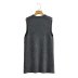 deep V solid color knitted vest dress nihaostyles wholesale clothing NSAM85364