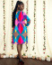 Loose Print Geometric Dress nihaostyles clothing wholesale NSYNS85429