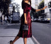 off-shoulder pleated velvet quarter-sleeve dress nihaostyles clothing wholesale NSHML85493
