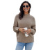 turtleneck color matching bat long-sleeved sweater nihaostyles wholesale clothing NSQSY85541