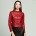 long-sleeved zipper PU leather motorcycle jacket nihaostyles wholesale clothing NSNXH85626