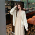 mid-length V-neck pleated chiffon dress nihaostyles clothing wholesale NSFYF85641