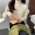 Slim Solid Color Long-Sleeved Small High-Necked Top NSFYF85669
