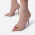 peep-toe woven high-heeled boots NSCRX85702