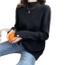 loose half high neck sweater nihaostyles clothing wholesale NSFYF86032