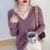 V-Neck Loose-Fitting Sweater NSFYF86038
