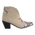 pointed rivet low thick heel boots nihaostyles clothing wholesale NSCRX86043