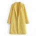 long-sleeved solid color lapel woolen coat nihaostyles wholesale clothing NSAM86245