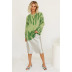 Tie-Dye Round Neck Long-Sleeved Pullover Sweater NSXIA86874