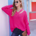 loose long-sleeved knitted hollow pullover sweater nihaostyles wholesale clothing NSXIA87939