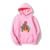 cartoon color striped tongue funny print long-sleeved fleece hoodie nihaostyles clothing wholesale NSYAY88164