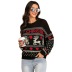 Round Neck Casual Long-Sleeved Knitted Christmas Sweater NSYYF86329