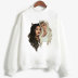 Round Neck Long Sleeve Ariana Grande Print Sweatershirt NSYKD86489
