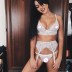 Sexy Lingerie Set With Garter Belt Bra Panties NSYKD86493