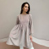 corduroy long-sleeved round neck dress nihaostyles wholesale clothes NSHAO86532