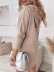 solid color mid-length hooded long-sleeved knitted dress nihaostyles clothing wholesale NSBYJ86563