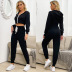 long-sleeved zipper hooded sweatershirt trousers two-piece set nihaostyles wholesale clothing NSYYF86645