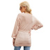 solid color V-neck long-sleeved lantern sleeve pullover sweater nihaostyles clothing wholesale NSYH86762