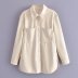 PU leather long sleeve shirt jacket nihaostyles wholesale clothing NSAM86824