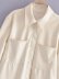 PU leather long sleeve shirt jacket nihaostyles wholesale clothing NSAM86824