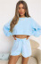 long-sleeved top and shorts set nihaostyles clothing wholesale NSYDY86912
