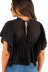 Loose V-neck Ruffle Short Sleeve Shirt nihaostyles clothing wholesale NSYDY86946