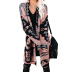 national style pattern Loose Long Sleeve Sweater Cardigan nihaostyles wholesale clothing NSQSY87003