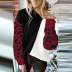 loose casual V-neck Contrast color pullover sweater nihaostyles wholesale clothing NSQSY87021