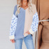 loose casual V-neck Contrast color pullover sweater nihaostyles wholesale clothing NSQSY87021