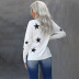Suéter de manga larga con estampado de estrella de cuello alto de invierno nihaostyles ropa al por mayor NSQSY87023