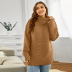 solid color high neck long sleeve rib knitted sweater nihaostyles wholesale clothing NSQSY87148