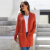 Long-Sleeved Knitted Sweater Cardigan Coat NSQSY87152