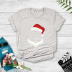 Christmas letters printed short-sleeved T-shirt nihaostyles wholesale Christmas costumes NSYAY87390