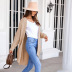 solid color long-sleeved sweater coat nihaostyles wholesale clothing NSQSY87259