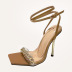 Square Toe Stiletto High Heel Sandals NSSO81731