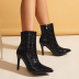  women s stone print pointed side zipper stiletto boots nihaostyles wholesale clothing NSSO81738