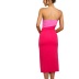 women s single shoulder sling split stitching dress nihaostyles wholesale clothing NSJRM81756