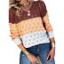 women s V-neck stitching sweater nihaostyles wholesale clothing NSZH81773