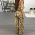 women s digital printing sexy tube top wide-leg jumpsuit nihaostyles wholesale clothing NSXYZ81791