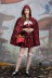 Halloween cosplay costume print Little Red Riding Hood princess dress shawl cloak nihaostyles wholesale halloween costumes NSQHM81799