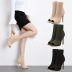 women s stretch knitted fish mouth high heel boots nihaostyles wholesale clothing NSSO81845