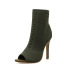 women s stretch knitted fish mouth high heel boots nihaostyles wholesale clothing NSSO81845