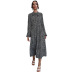 polka dot print doll collar casual dress nihaostyles wholesale clothing NSDMB81859