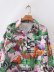blusa con estampado de estilo tropical de otoño nihaostyles ropa al por mayor NSAM81883