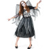 Halloween cosplay Zombie Skeleton Print Mesh dress nihaostyles wholesale halloween costumes NSPIS81916